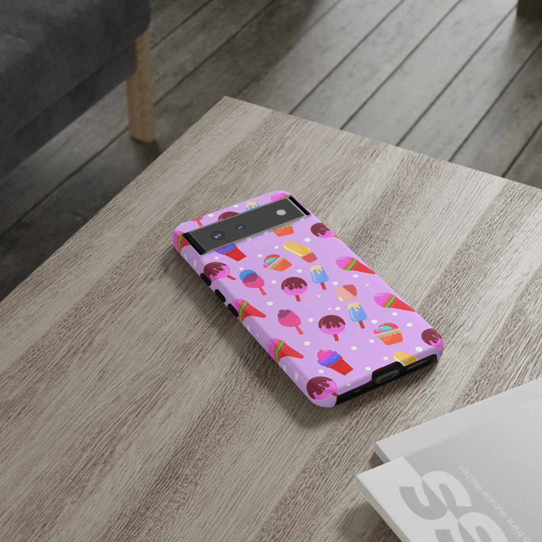 Cute Samsung Case | Cool Iphone Case | Summer Pink Ice - Cream, Samsung S24, S23, S22, S21, IPhone 15 Case | Iphone 14 Case, Iphone 13 Case - Studio40ParkLane