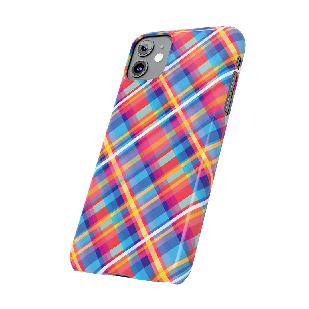 Slim Checkered Plaid Gift for Her Cute Phone Cases for Iphone 16 Pro Max | iPhone 15 Case | iPhone 15 Pro Max Case, Iphone 14, 13, 12, 11, 10, 8, 7 - Studio40ParkLane