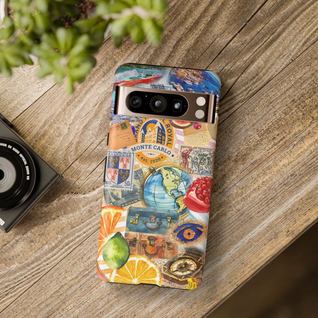 Cute European Summer Collage Phone Case, for IPhone 16 Case | Iphone 15, Iphone 14, IPhone 13 Case, 11 8 7, Samsung Galaxy S24, S23, S22, S21 Extra Protective - Studio40ParkLane