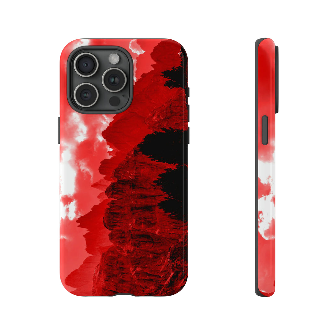 Cute IPhone Case | iPhone 15 Case | iPhone 15 Pro Max Case, Iphone 14 Case, Iphone 14 Pro Max Case IPhone Case for Art Lovers - Red Mountains - Studio40ParkLane
