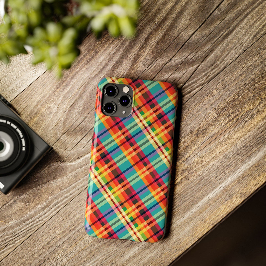 Slim Checkered Plaid Gift for Her Cute Phone Cases for Iphone 16 Pro Max | iPhone 15 Case | iPhone 15 Pro Max Case, Iphone 14, 13, 12, 11, 10, 8, 7 - Studio40ParkLane