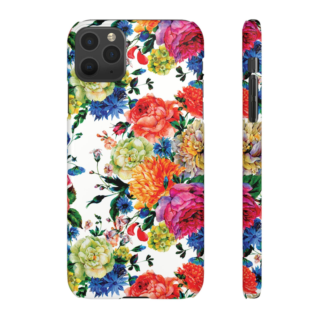 Sleek Snap Colorful Flowers Cute Phone Case for iPhone 16 15 14 13 12 11 X Xs Max Xr Pro Plus Samsung Galaxy S24 S23 S22 S21 S20 Note Ultra