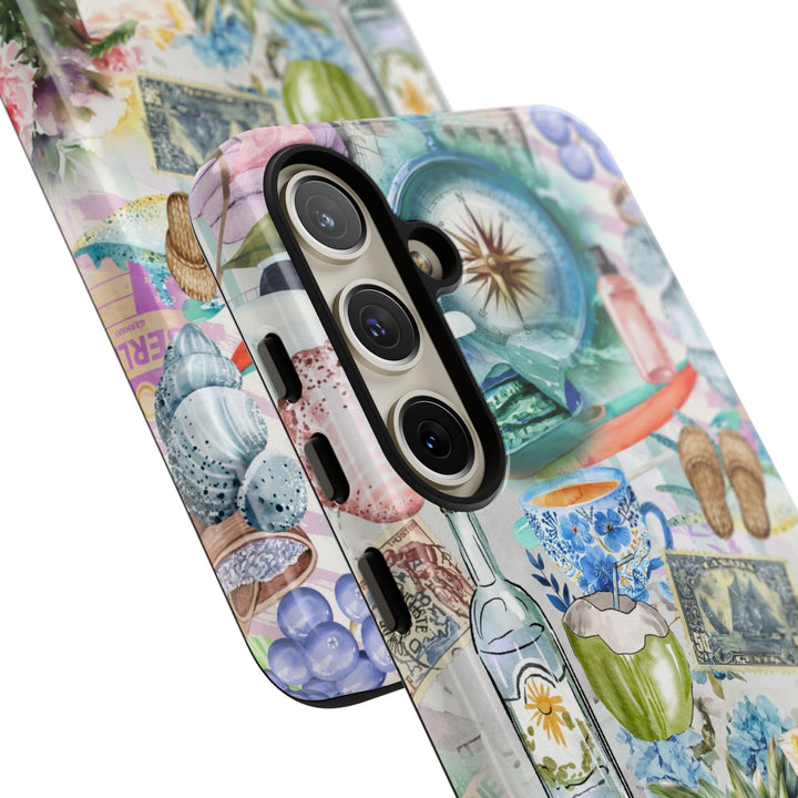Impact Resistant, Travel Coquette Collage, Cute Phone Cases for Samsung S24, S23, S22, S21, IPhone 15 pro Iphone 14 pro Iphone 13 IPhone 12 Iphone 11 - Studio40ParkLane
