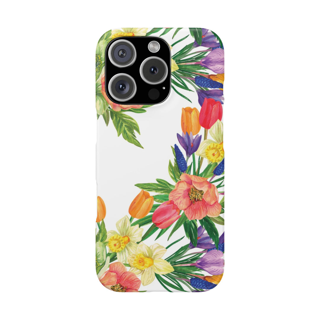 Sleek Snap Spring Summer Flowers Cute Phone Case for iPhone 16 15 14 13 12 11 X Xs Max Xr Pro Plus Samsung Galaxy S24 S23 S22 S21 S20 Ultra