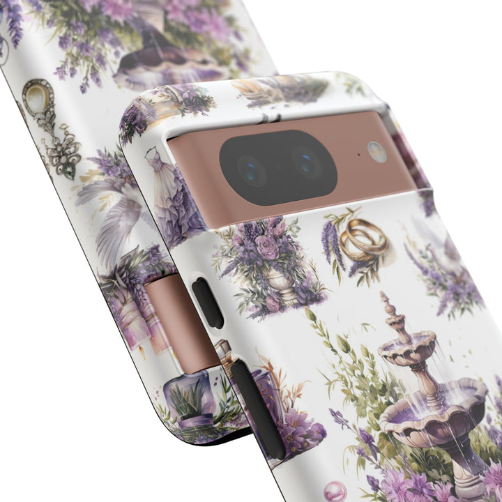 Impact Resistant, Lavender Wedding, Cute Phone Cases for Samsung S24, S23, S22, S21, IPhone 15 pro Iphone 14 pro Iphone 13 IPhone 12 Iphone 11 - Studio40ParkLane