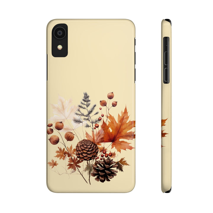 Slim Fall Leaves Foliage Cute Phone Cases for Iphone 16 | iPhone 15 Case | iPhone 15 Pro Max Case, Iphone 14, Iphone 14 Pro Max, Iphone 13, Slim Mom Dad Gift - Studio40ParkLane