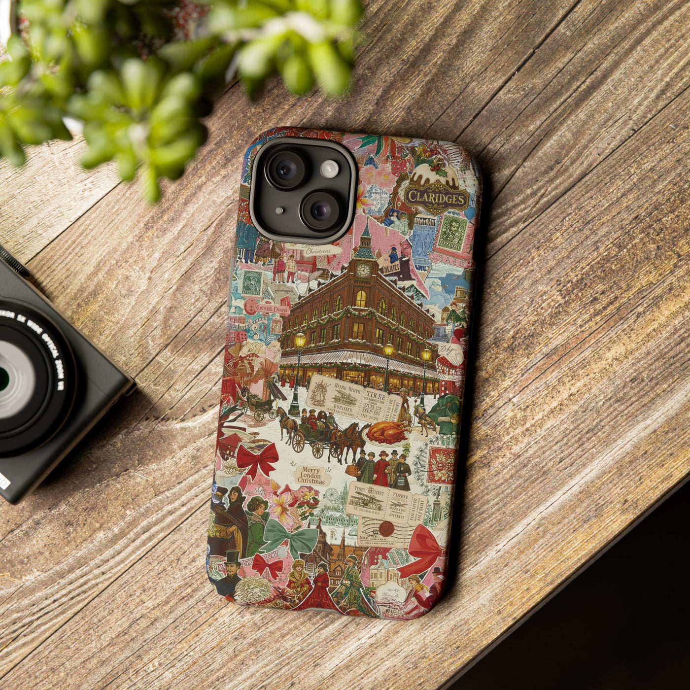 Aesthetic Tough London Coquette Collage Premium Phone Case - For iPhone 17 Pro Max iPhone 16 Pro iPhone 15 Iphone 14 Plus 13 Pro 12 11 10 XR - Studio40ParkLane