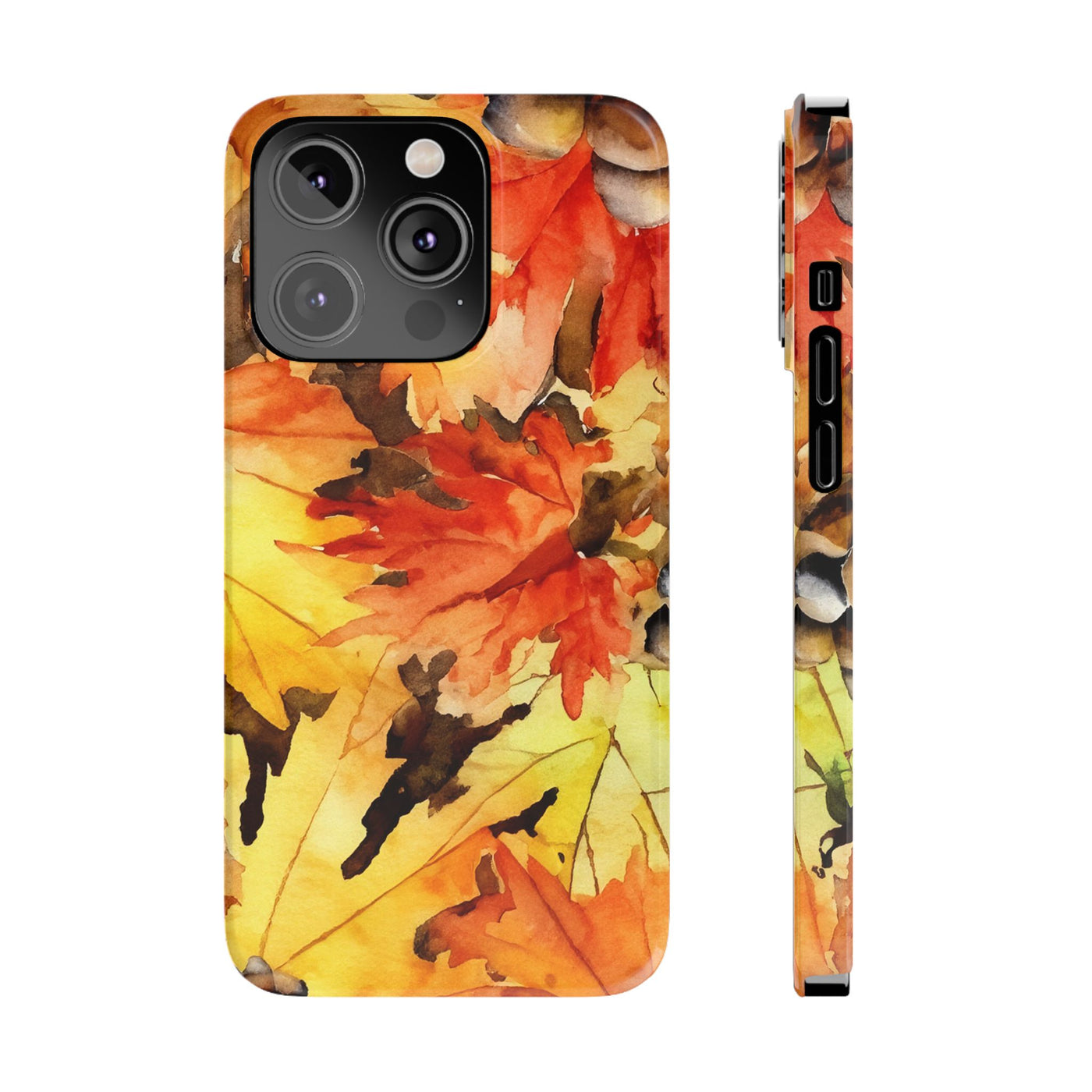 Slim Fall Leaves Slim Cute Phone Cases for Iphone  | iPhone 15 Case | iPhone 15 Pro Max Case, Iphone 14, Iphone 14 Pro Max, Iphone 13