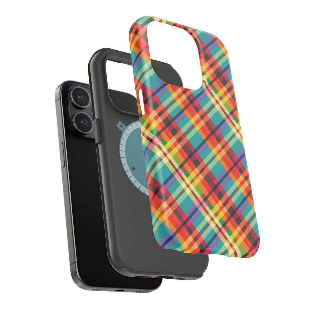 Checkered Plaid Magsafe Gift for Her Cute Phone Case for Iphone, | iPhone 16 | iPhone 15 Pro Max, Iphone 14 Pro Max, 13 12 11 10 9 8 7 - Studio40ParkLane