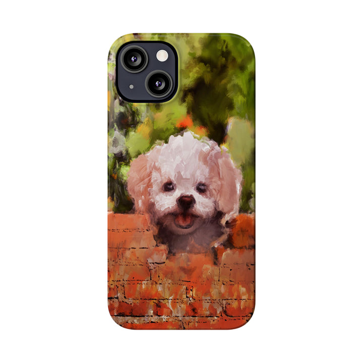 Slim Cute Phone Cases for Iphone - | iPhone 15 Case | iPhone 15 Pro Max Case, Iphone 14 Case, Iphone 14 Pro Max, Iphone 13, Bichon Frise Dog - Studio40ParkLane