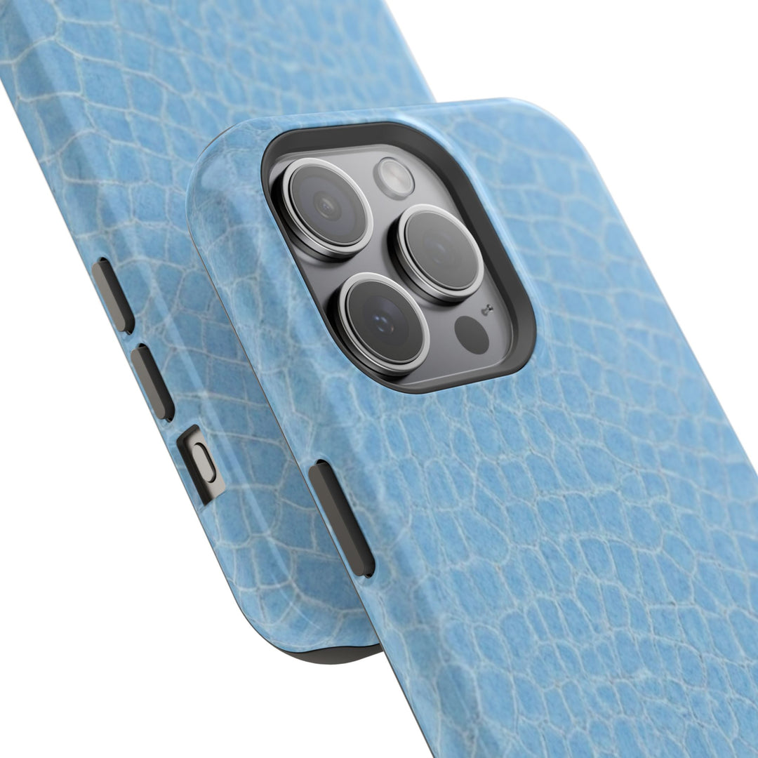 Non Leather Blue Color Pattern Magsafe Cute Phone Case for Iphone Gift for Her, | iPhone 15 Case | iPhone 15 Pro Max Case, Iphone 14, Iphone 14 Pro Max, Iphone 13, Iphone 16 - Studio40ParkLane