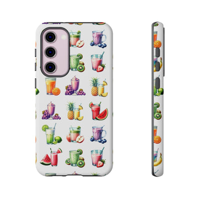 Cute Samsung Case | Cool Iphone Case | Tropical Summer Fruit Cocktail, Samsung S24, S23, S22, S21, IPhone 15 Case | Iphone 14 Case, Iphone 13 Case