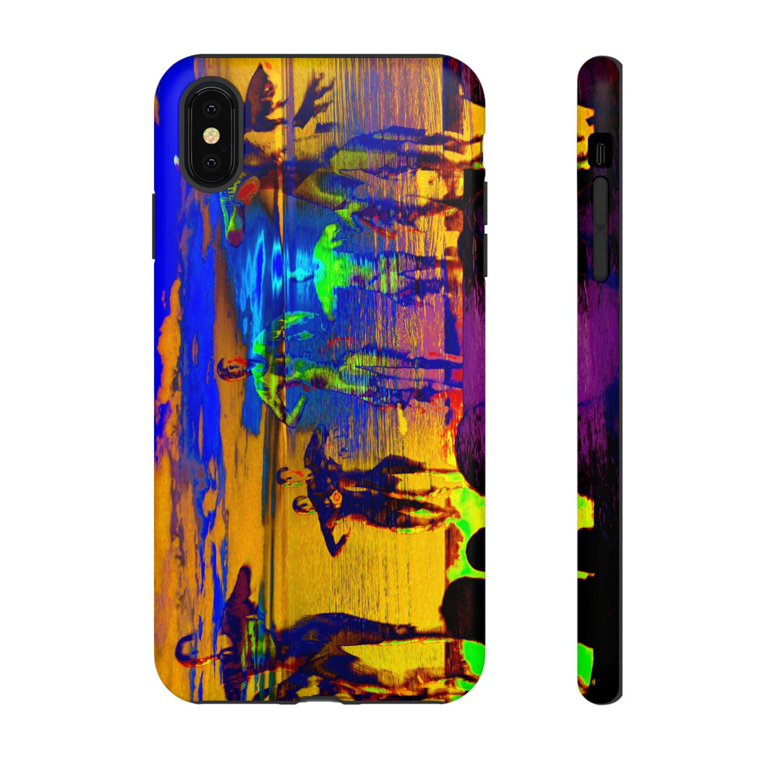Cute IPhone Case | iPhone 15 Case | iPhone 15 Pro Max Case, Iphone 14 Case, Iphone 14 Pro Max Case IPhone Case for Art Lovers, Sunset Dance Blue Yellow - Studio40ParkLane