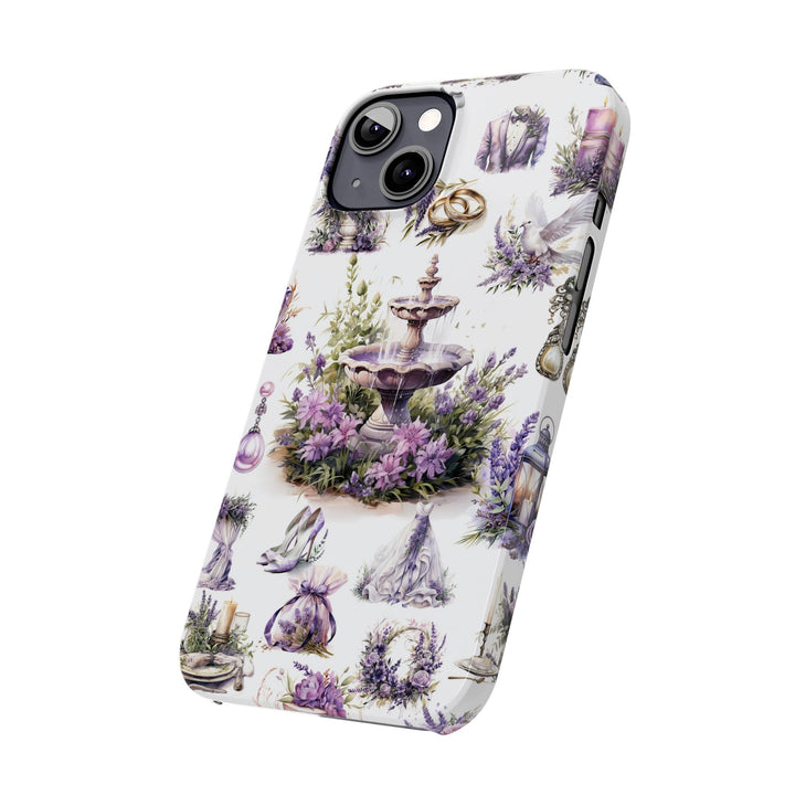 Slim Cute Phone Cases for Iphone | iPhone 15 Case | iPhone 15 Pro Max Case, Iphone 14, Iphone 14 Pro Max, Iphone 13, Lavender Wedding Theme - Studio40ParkLane