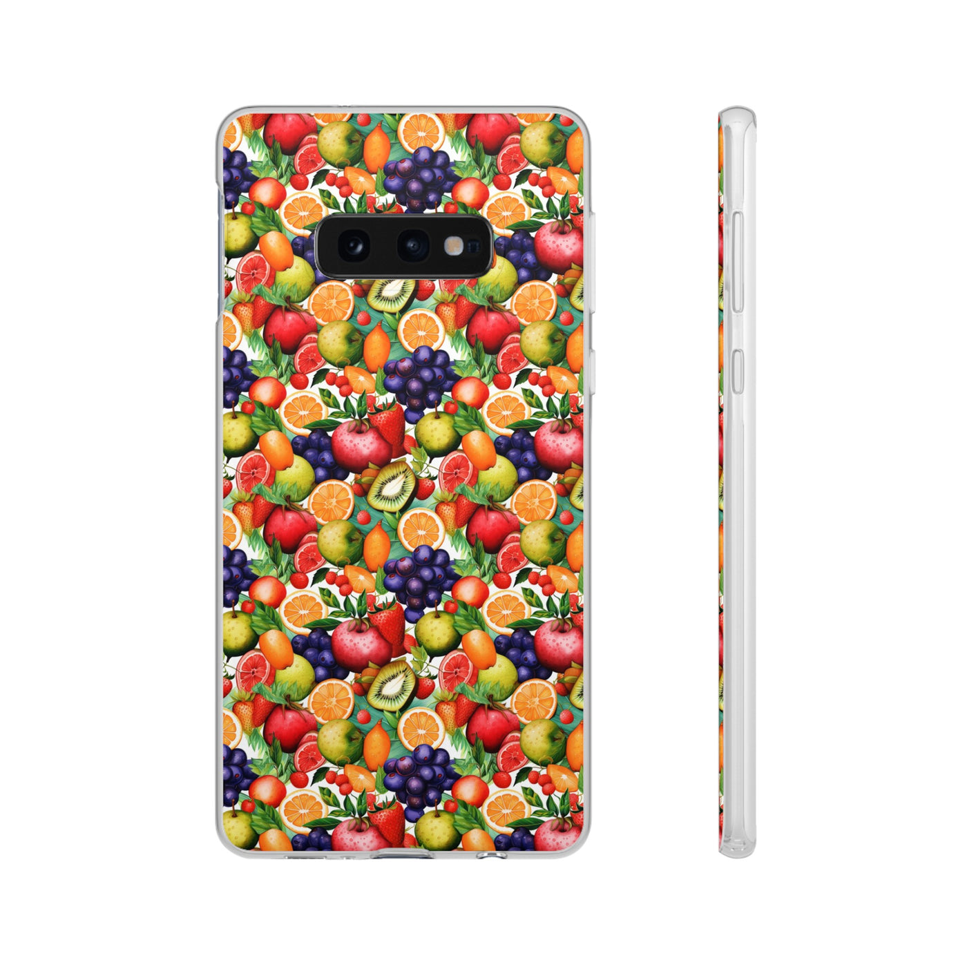 Cute Flexi Phone Cases, Summer Fruit Mix, Compatible with Samsung Galaxy S23, Samsung S22, Samsung S21, Samsung S20, Galaxy S20 Ultra