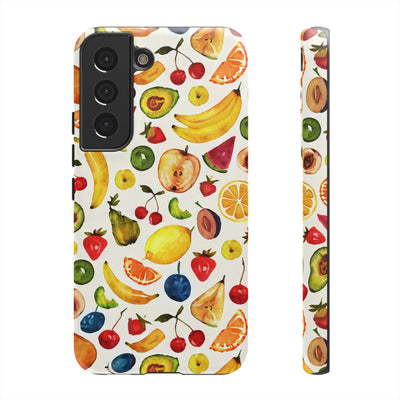 Impact Resistant, Mixed Fruits, Cute Phone Cases for Samsung S24, S23, S22, S21, IPhone 15 pro Iphone 14 pro Iphone 13 IPhone 12 Iphone 11