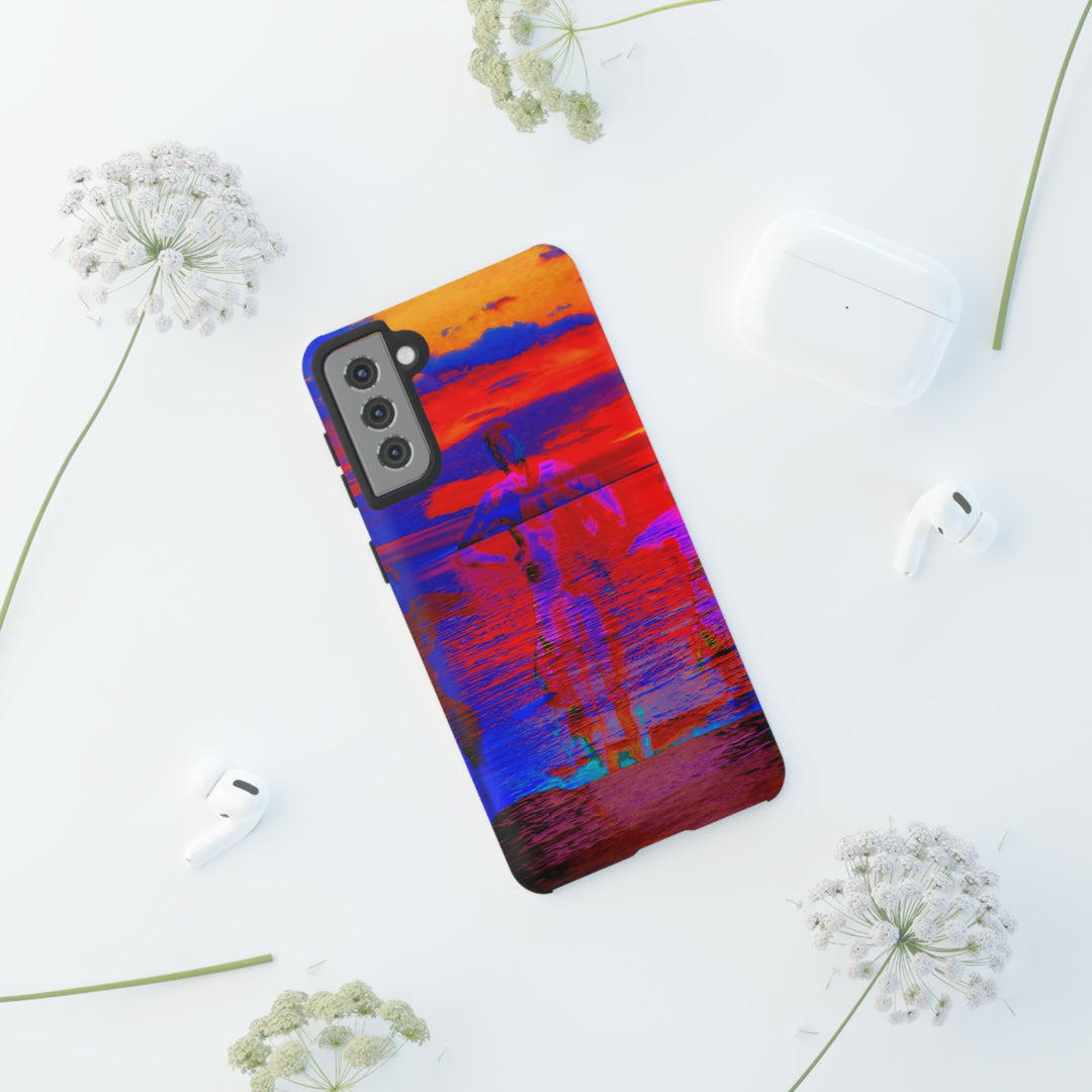 Cute Samsung Phone Case | Aesthetic Samsung Phone Case | Dance Sunset Colorful | Galaxy S23, S22, S21, S20 | Luxury Double Layer | Cool - Studio40ParkLane