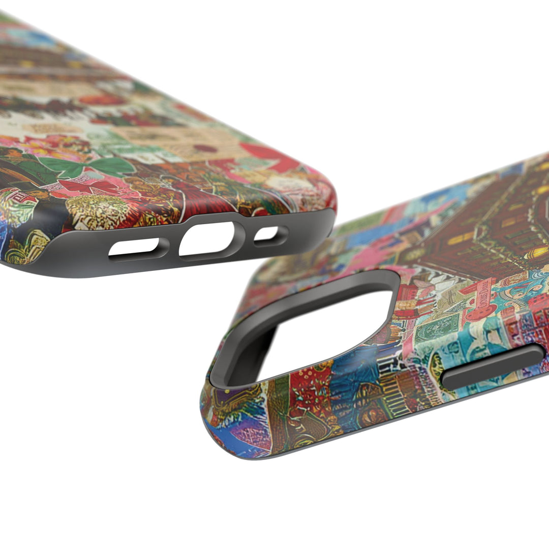 Aesthetic Tough Magsafe London Coquette Collage Phone Case - For iPhone 17 Pro Max iPhone 16 Pro iPhone 15 Iphone 14 Plus 13 Pro 12 11 10 - Studio40ParkLane