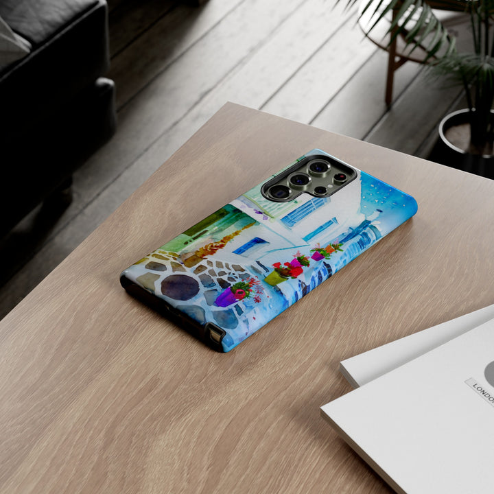 Impact Resistant, Greece House, Cute Phone Cases for Samsung S24, S23, S22, S21, IPhone 15 pro Iphone 14 pro Iphone 13 IPhone 12 Iphone 11 - Studio40ParkLane