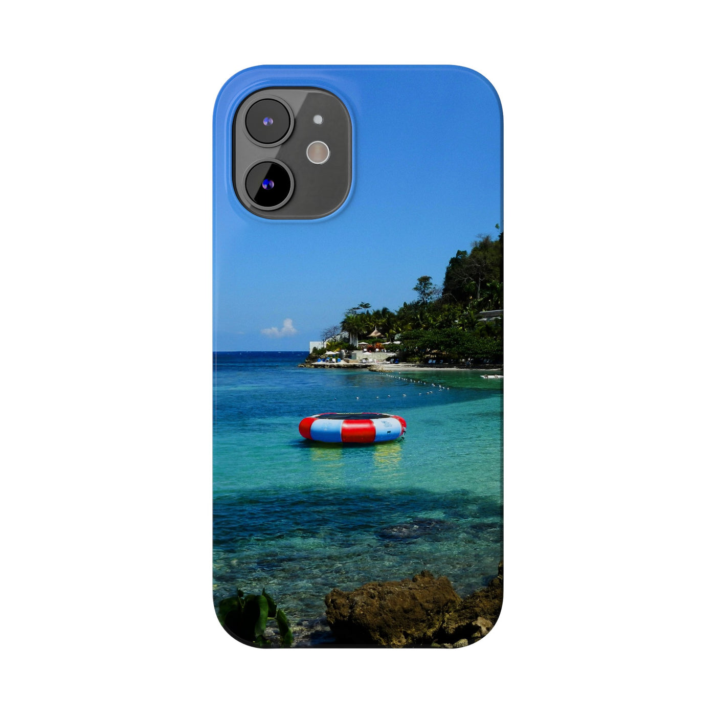 Jamaica Beach Pontoon Slim Cute Phone Cases for Iphone | iPhone 15 Case | iPhone 15 Pro Max Case, Iphone 14, Iphone 14 Pro Max, Iphone 13, 12