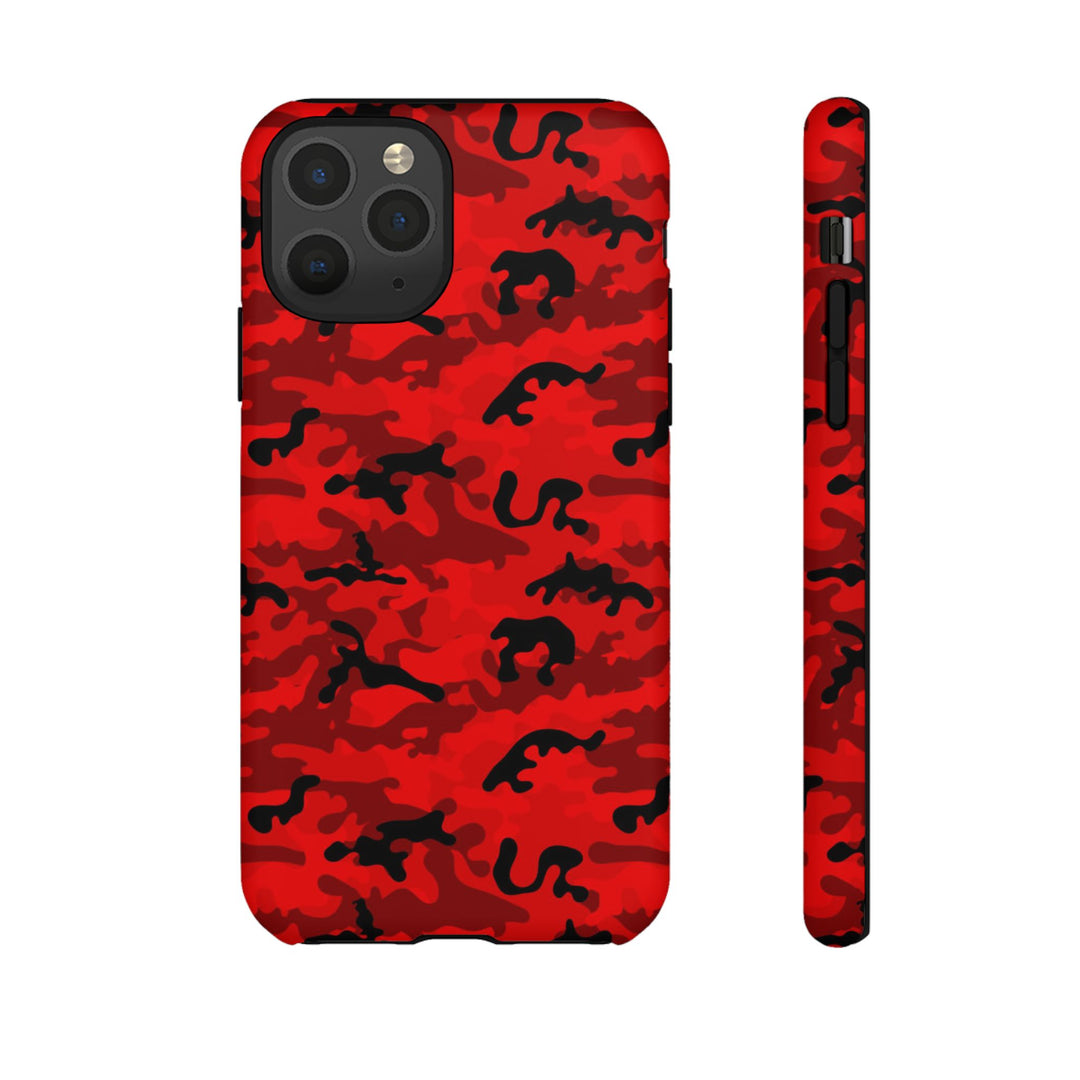Impact Resistant, Red Camo Camouflage, Cute Phone Cases for Samsung S24, S23, S22, S21, IPhone 15 pro Iphone 14 pro Iphone 13 IPhone 12 Iphone 11 - Studio40ParkLane