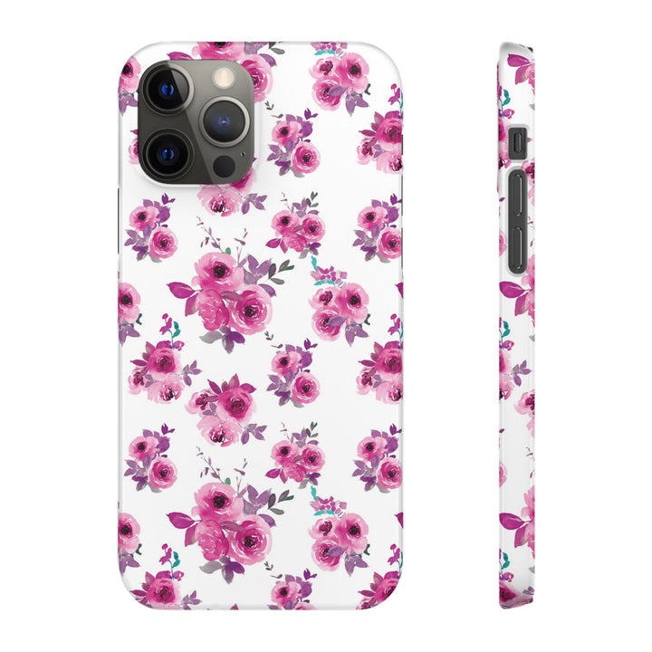 Sleek Snap Flowers Gift for Her Cute Phone Case for iPhone 16 15 14 13 12 11 X Xs Max Xr Pro Plus Samsung Galaxy S24 S23 S22 S21 S20 Ultra
