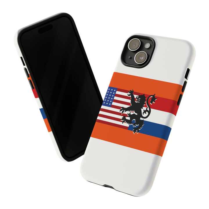 Cute IPhone Case | iPhone 15 Case | iPhone 15 Pro Max Case, Iphone 14 Case, Iphone 14 Pro Max Case IPhone Case for Art Lovers, Dutch US Flag - Studio40ParkLane