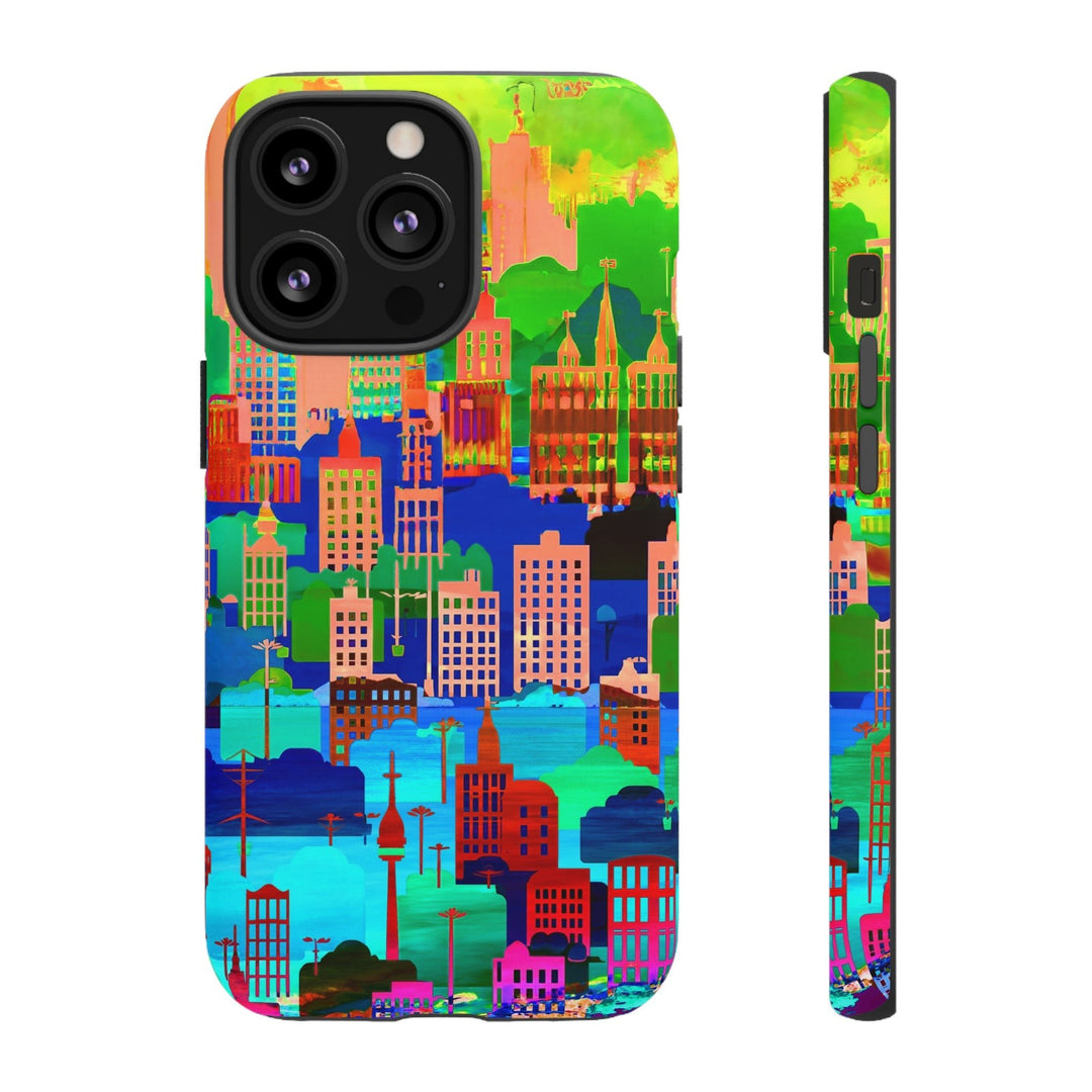 Cute Samsung Case | Cool Iphone Case | Summer City Skyline, Samsung S24, S23, S22, S21, IPhone 15 Case | Iphone 14 Case, Iphone 13 Case - Studio40ParkLane