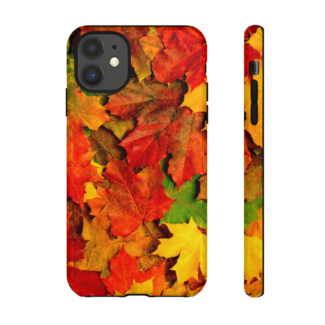 Fall Leaves Impact Resistant, Cute Phone Cases for Samsung S24, S23, S22, S21, IPhone 15 pro Iphone 14 pro Iphone 13 IPhone 12 Iphone 11 - Studio40ParkLane