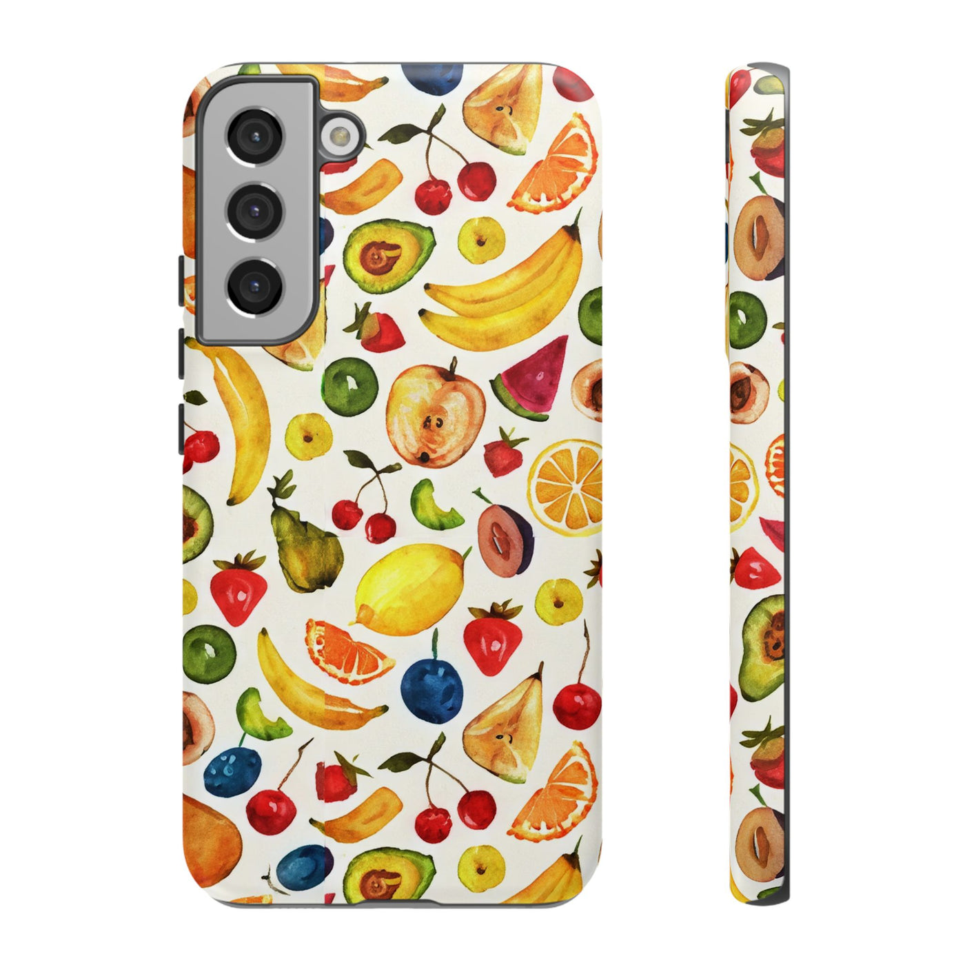 Impact Resistant, Mixed Fruits, Cute Phone Cases for Samsung S24, S23, S22, S21, IPhone 15 pro Iphone 14 pro Iphone 13 IPhone 12 Iphone 11