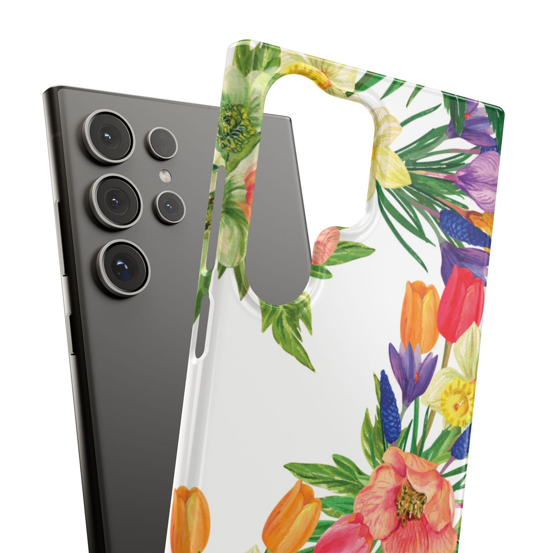 Sleek Snap Spring Summer Flowers Cute Phone Case for iPhone 16 15 14 13 12 11 X Xs Max Xr Pro Plus Samsung Galaxy S24 S23 S22 S21 S20 Ultra