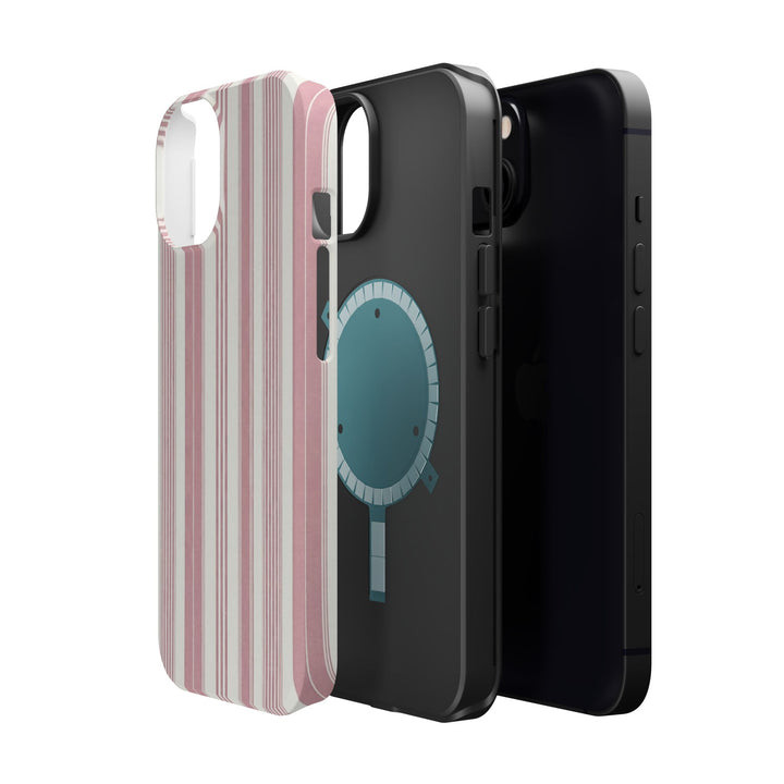 MagSafe Cute Phone Case, Coastal Striped Phone Case for iPhone 17 16 15 14 13 12 Pro Max, Samsung S26 S25 S24 Ultra case - Studio40ParkLane