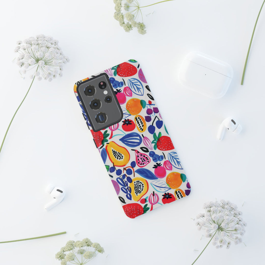 Premium Tough Summer Fruit Collage Gift for Her Cute Phone Cases for Samsung and Iphone, 16, 15, 14, S24, S23, S22, S21, S20, Plus, Ultra, Pro - Studio40ParkLane
