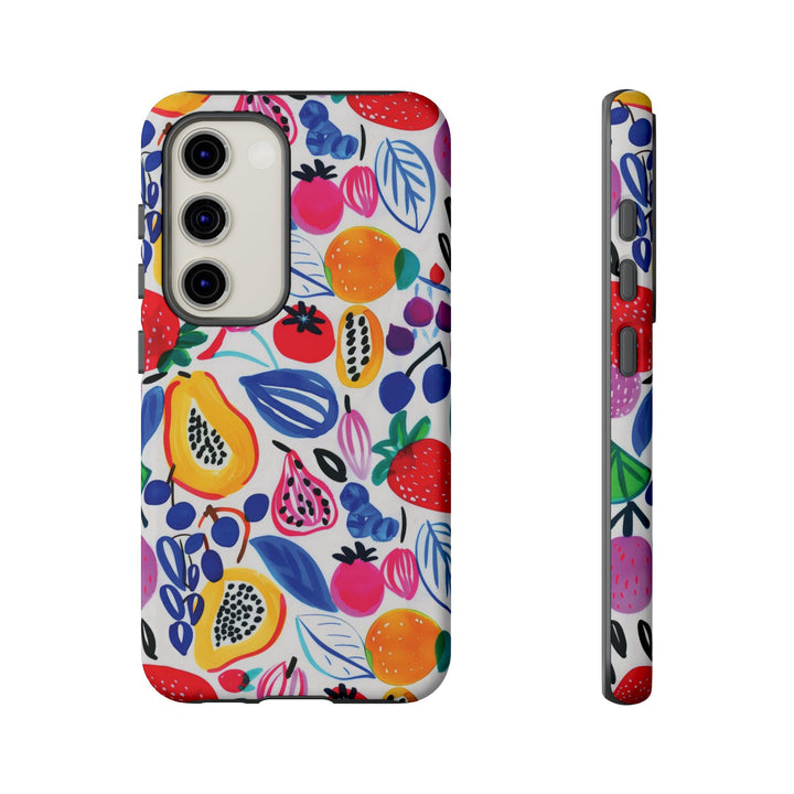 Premium Tough Summer Fruit Collage Gift for Her Cute Phone Cases for Samsung and Iphone, 16, 15, 14, S24, S23, S22, S21, S20, Plus, Ultra, Pro - Studio40ParkLane