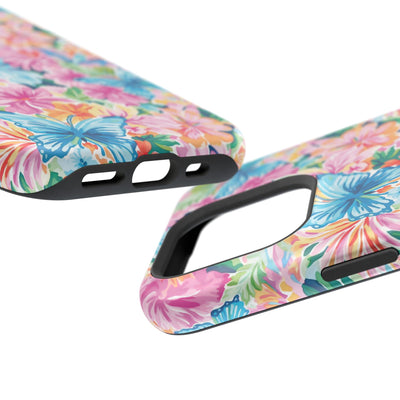 Butterflies Flowers Magsafe Cute Phone Case for Iphone Gift for Her, iPhone 16 Case iPhone 15 Pro Max Case, Iphone 14, Iphone 14 Pro Max, 13, 12