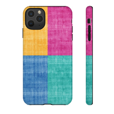 Impact Resistant, Colored Shapes, Cute Phone Cases for Samsung S24, S23, S22, S21, IPhone 15 pro Iphone 14 pro Iphone 13 IPhone 12 Iphone 11