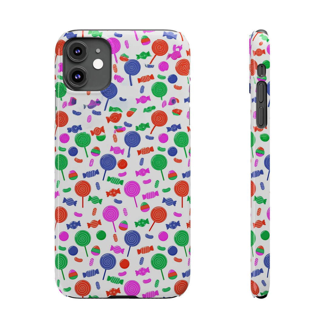 Slim Cute Phone Cases for Iphone - | iPhone 15 Case | iPhone 15 Pro Max Case, Iphone 14 Case, Iphone 14 Pro Max, Iphone 13, Summer Lollipops Red - Studio40ParkLane