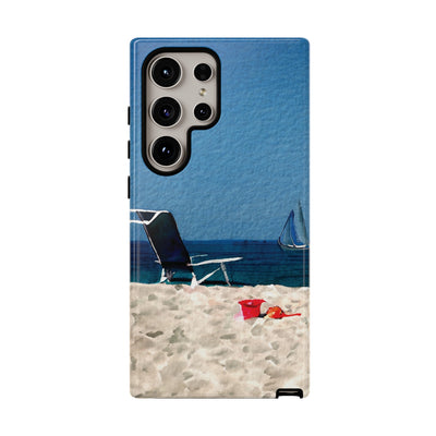 Cute Samsung Case | Cool Iphone Case | Summer Blue Beach Chair, Samsung S24, S23, S22, S21, IPhone 15 Case | Iphone 14 Case, Iphone 13 Case