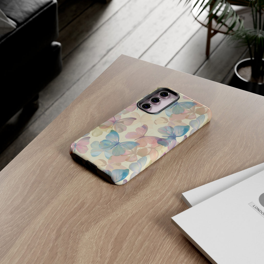 Cute Samsung Case | Cool Iphone Case | Summer Pastel Butterflies, Samsung S24, S23, S22, S21, IPhone 15 Case | Iphone 14 Case, Iphone 13 Case - Studio40ParkLane