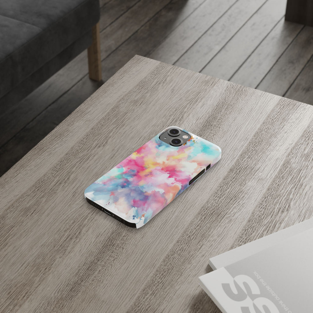 Slim Paint Splash Pink Gift for Her Cute Phone Cases for Iphone 16 Pro Max | iPhone 15 Case | iPhone 15 Pro Max Case, Iphone 14, Iphone 14 Pro Max, Iphone 13 12 11 8 7 - Studio40ParkLane