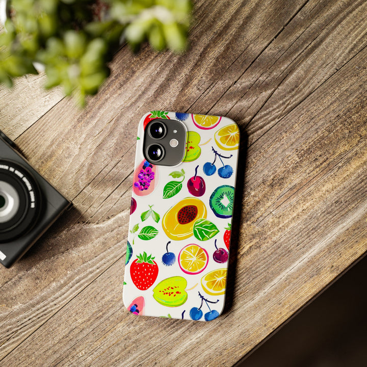 Slim Cute Phone Cases for Iphone | iPhone 15 Case | iPhone 15 Pro Max Case, Iphone 14, Iphone 14 Pro Max, Iphone 13, Summer Fruit Mix - Studio40ParkLane