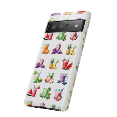 Cute Samsung Case | Cool Iphone Case | Tropical Summer Fruit Cocktail, Samsung S24, S23, S22, S21, IPhone 15 Case | Iphone 14 Case, Iphone 13 Case