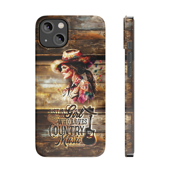 Slim Cute Phone Cases for Iphone - | iPhone 15 Case | iPhone 15 Pro Max Case, Iphone 14 Case, Iphone 14 Pro Max, Iphone 13, Country Music Girl - Studio40ParkLane