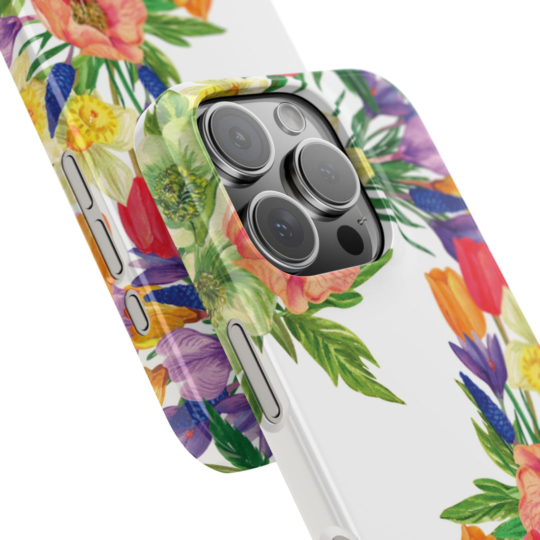 Slim Spring Flowers Gift for Her Cute Phone Cases for Iphone 16 Pro Max | iPhone 15 Case | iPhone 15 Pro Max Case, Iphone 14, 13, 12, 11, 10, 8, 7 - Studio40ParkLane