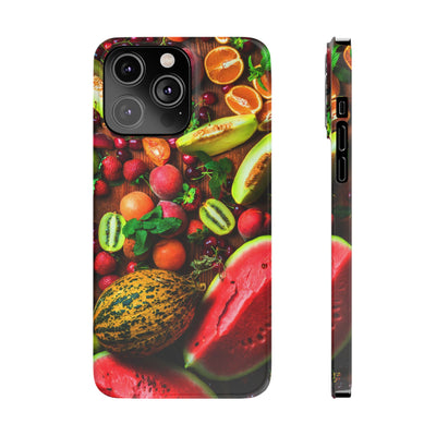 Slim Fall Fruit Collage Phone Cases for Iphone 16 | iPhone 15 Case | iPhone 15 Pro Max Case, Iphone 14, Iphone 14 Pro Max, Iphone 13, Slim Mom Dad Gift