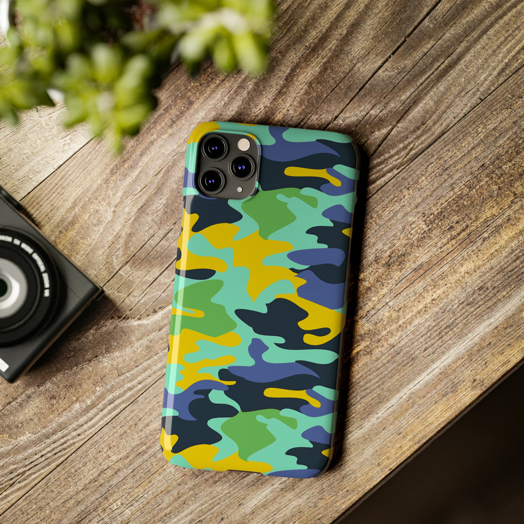 Slim Cute Phone Cases for Iphone - | iPhone 15 Case | iPhone 15 Pro Max Case, Iphone 14 Case, Iphone 14 Pro Max, Iphone 13, Late Spring Camouflage - Studio40ParkLane
