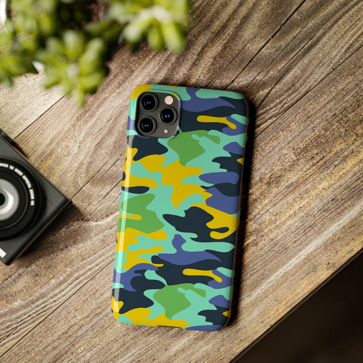 Slim Cute Phone Cases for Iphone - | iPhone 15 Case | iPhone 15 Pro Max Case, Iphone 14 Case, Iphone 14 Pro Max, Iphone 13, Late Spring Camouflage - Studio40ParkLane