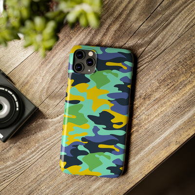 Slim Cute iPhone Cases - | iPhone 15 Case | iPhone 15 Pro Max Case, Iphone 14 Case, Iphone 14 Pro Max, Iphone 13, Late Spring Camouflage