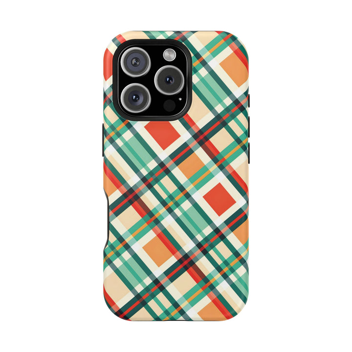 Checkered Plaid Magsafe Gift for Her Cute Phone Case for Iphone, | iPhone 16 | iPhone 15 Pro Max, Iphone 14 Pro Max, 13 12 11 10 9 8 7 - Studio40ParkLane