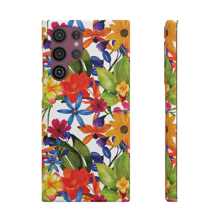 Sleek Snap Colorful Flowers Cute Phone Case for iPhone 16 15 14 13 12 11 X Xs Max Xr Pro Plus Samsung Galaxy S24 S23 S22 S21 S20 Note Ultra